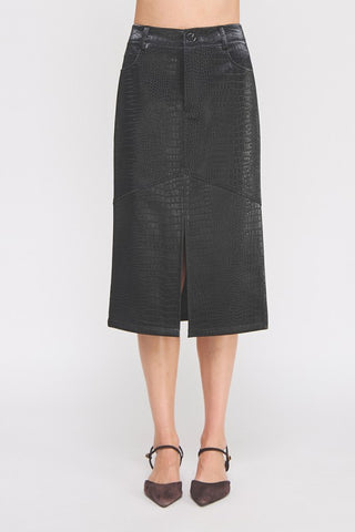 the Claudia Faux Leather Skirt