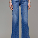 Pintuck Comfort Flare Denim - Hidden Jeans - D2