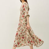 the Caroline Fall Floral Dress