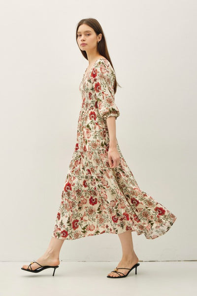 the Caroline Fall Floral Dress