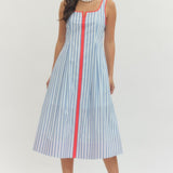 The Kendall Striped Midi Dress