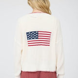American Flag Open Cardigan