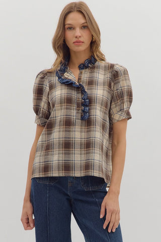 the Rory Plaid Top