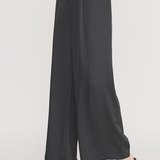 The Sierra Black Satin Pants