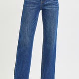 High Rise Straight Leg Denim Tummy Control - Risen Jeans - D8