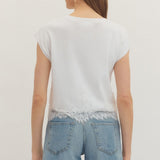 The Cassandra Lace Trim Top