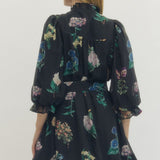 The Britta Black Floral Dress