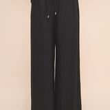 The Mel Black Linen Pants