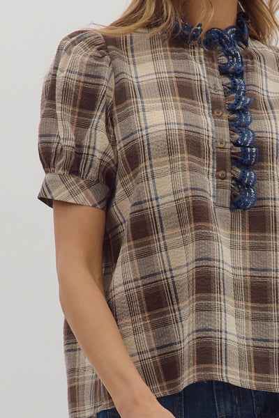 the Rory Plaid Top