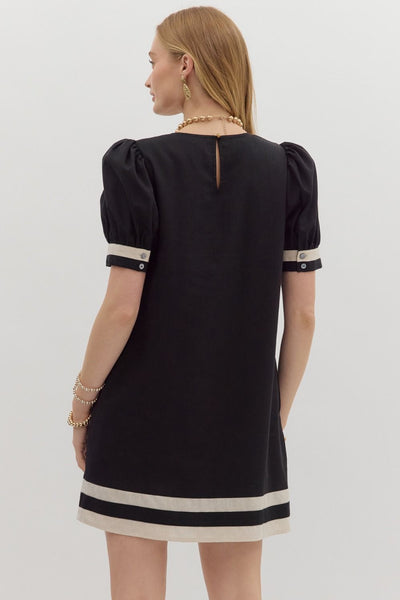 the Elara Stripe Dress