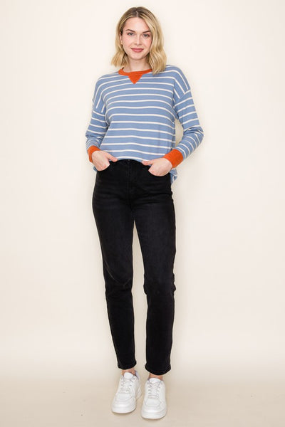 the Benny Stripe Pullover