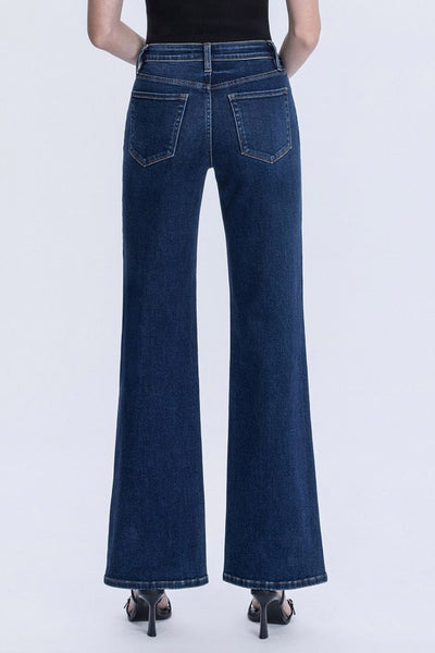 High Rise Vintage Flare Jeans - Vervet Denim   H8