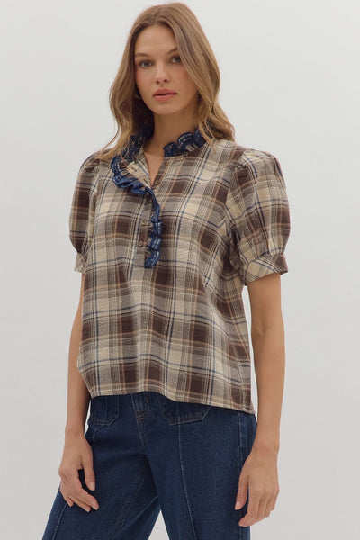the Rory Plaid Top