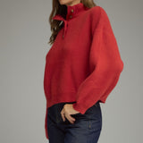 The Paulina Button Sweater