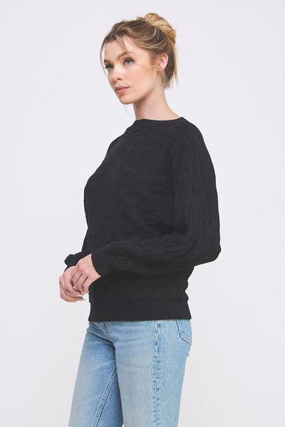 the Polly Black Sweater