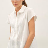 The Eloise Pintuck Blouse