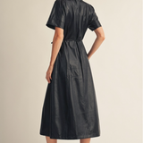 The Tabitha Faux Leather Dress