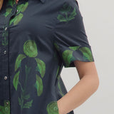 the Buffy Navy Midi Dress