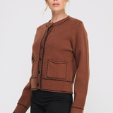 The Zoey Stitch Detail Cardigan