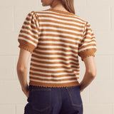 The Artie Striped Short Sleeve Sweater