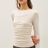 The Sloane Ruched Long Sleeve Top