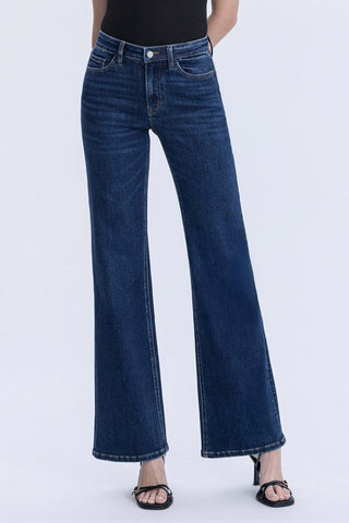 High Rise Vintage Flare Jeans - Vervet Denim   H8