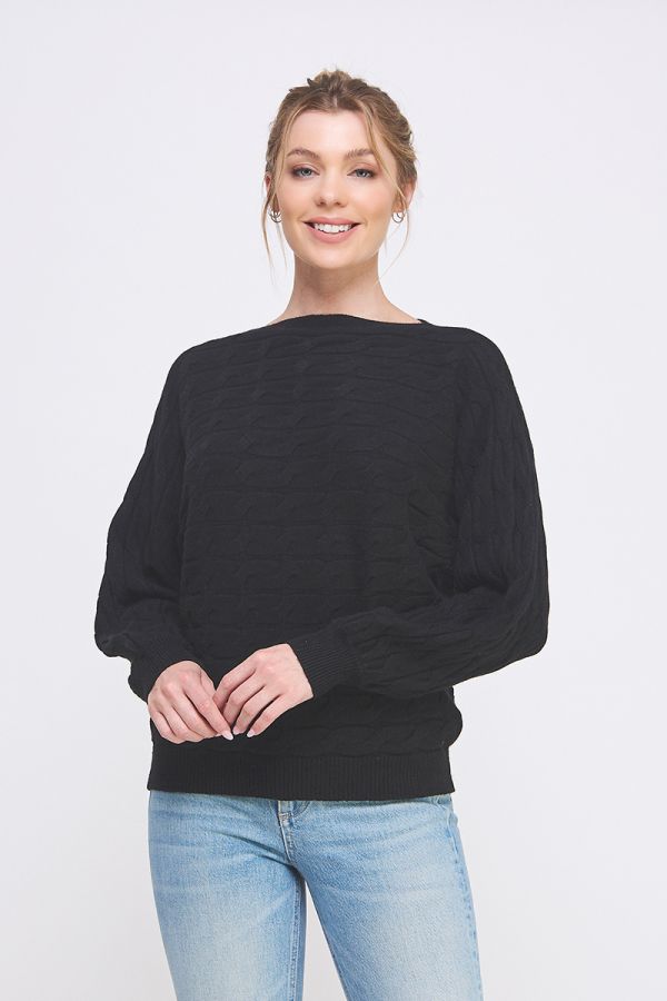 the Polly Black Sweater