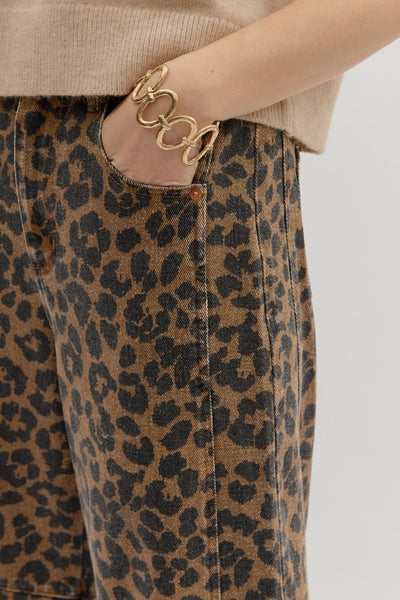 Leopard Print Denim