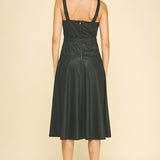 the Dylan - Black Faux leather dress