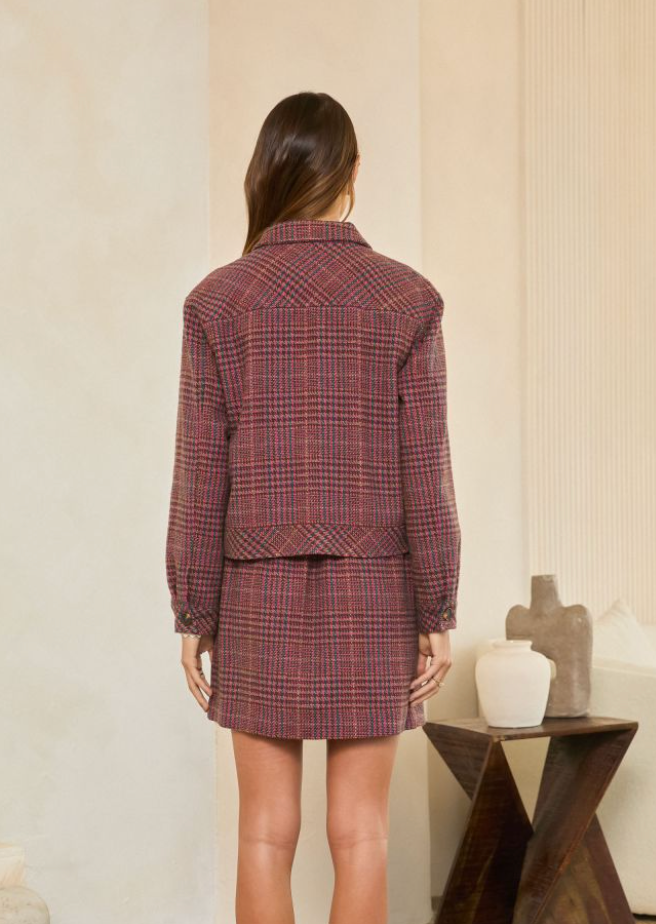 The Heritage Plaid Tween Button Front Jacket