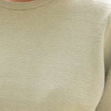The Lara Sage Puff Sleeve Knit Top
