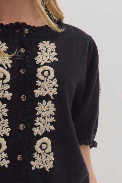 the Becca - Black Cardigan