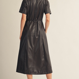 The Tabitha Faux Leather Dress