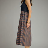 The Oriole Striped Sleeveless Dress