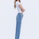 High Rise Slim Wide Denim - Flying Monkey Jeans - A4