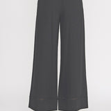 The Avery Black Trim Linen Blend Pants