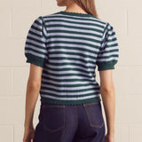 The Artie Striped Short Sleeve Sweater