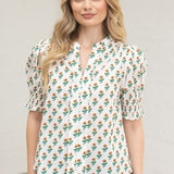 The Sadie Floral Cotton Blouse