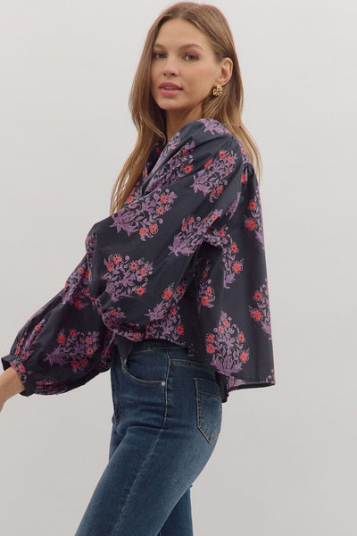 the Teagan Floral Blouse