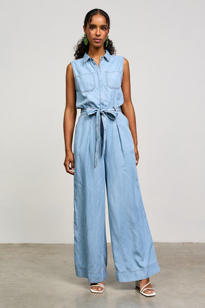 the Oakley chambray jumpsuit