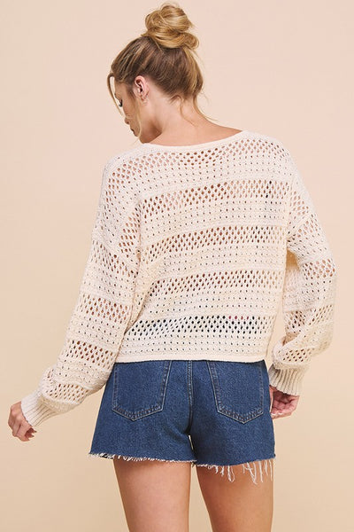 the Echo crochet sweater