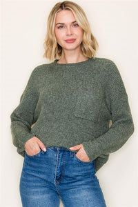 The Jade - Olive Sweater