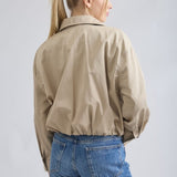 The Veda Khaki Zip-up Jacket