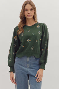 The Mabel Embroidered Sweater