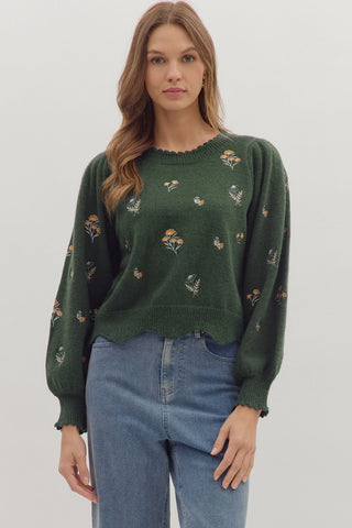 The Mabel Embroidered Sweater