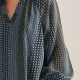 The Evelyn Mix Print Blouse