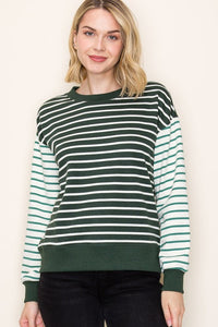 the Angie - Green Stripe