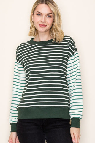 the Angie - Green Stripe