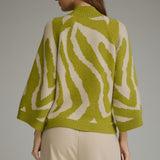 The Olivia Abstract Mock Neck Sweater