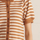 The Artie Striped Short Sleeve Sweater